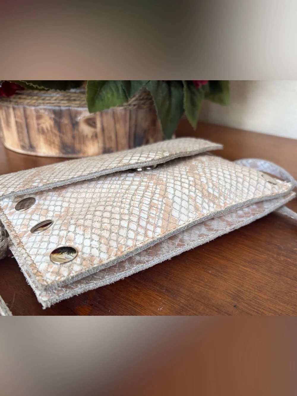 Hammitt Snake Print  Grommett Envelope Conv. Clutch Bag Crossbody bag